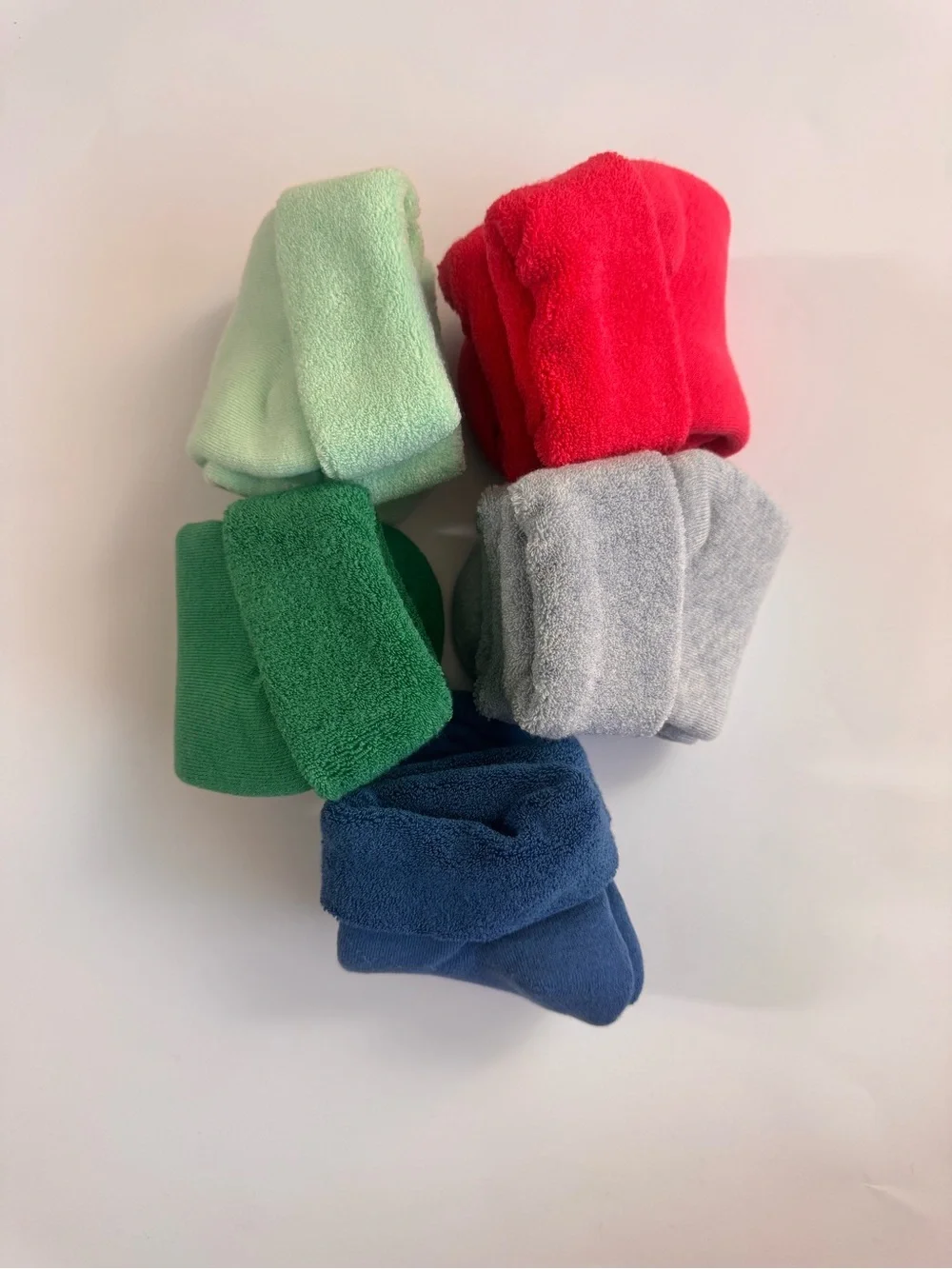 5-Pack Thermal Cozy Socks Pink, Green, Blue Pastel Set US Women 6–9 New